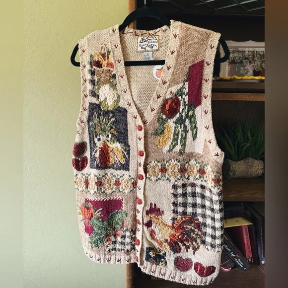 Vintage Knit Fall Vest - Picture 3 of 6